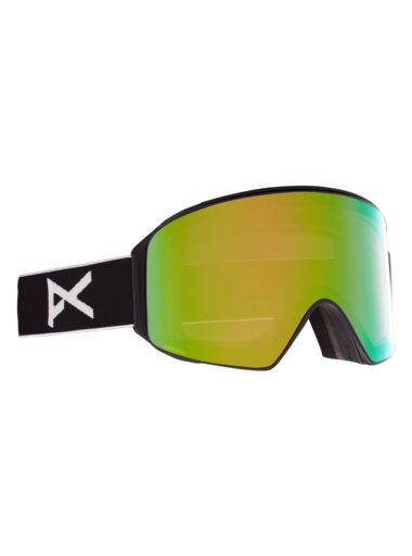 Masque de Ski M4 Cylindrical - Black - PERCEIVE Variable Green + PERCEIVE Cloudy Pink