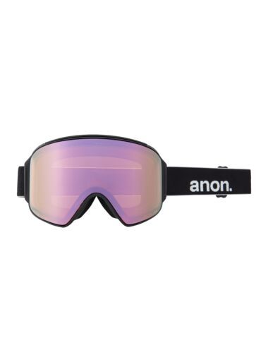 Masque de Ski M4 Cylindrical - Black - PERCEIVE Variable Green + PERCEIVE Cloudy Pink