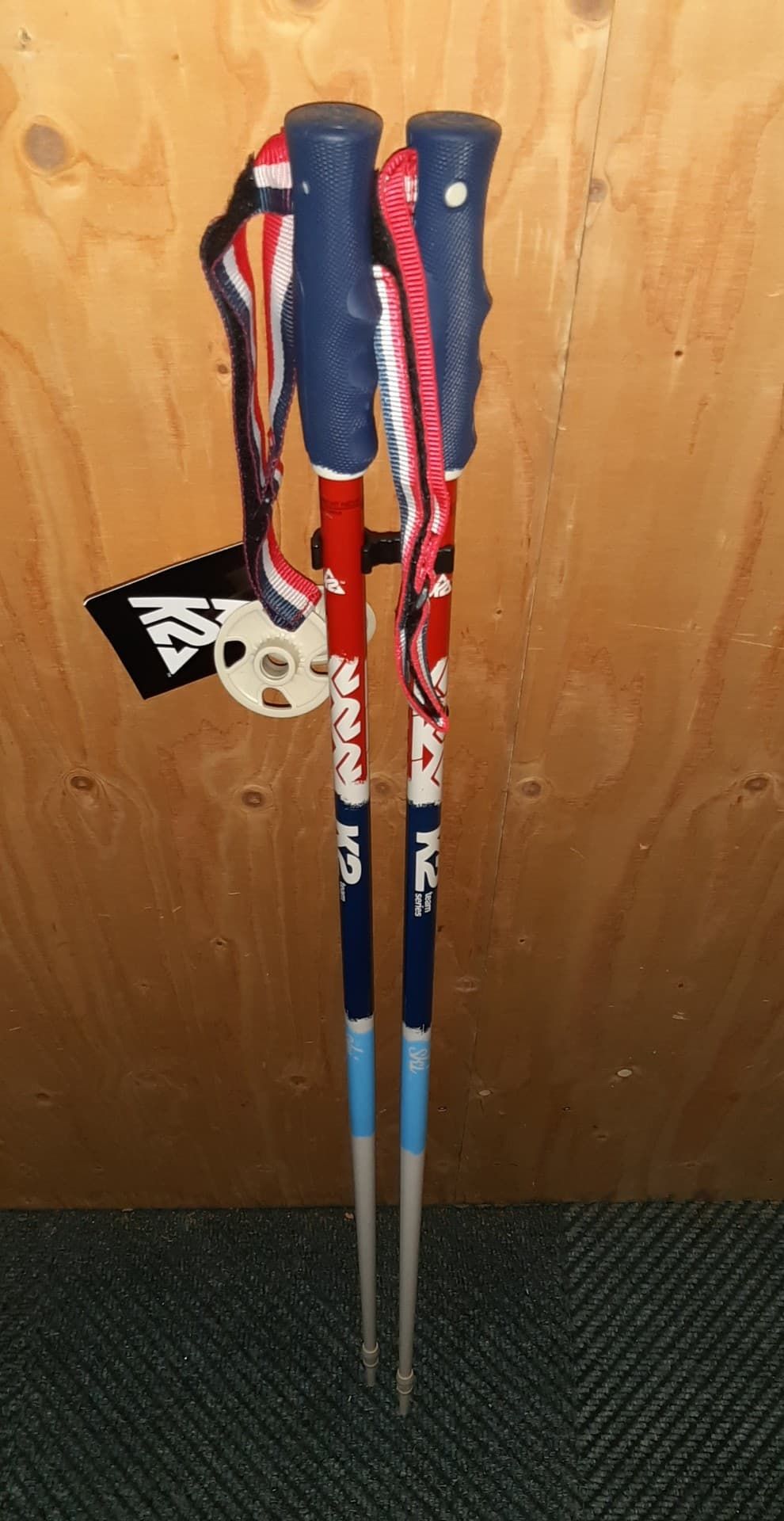 Bâtons Ski Team Séries Bleu/Blanc/Rouge