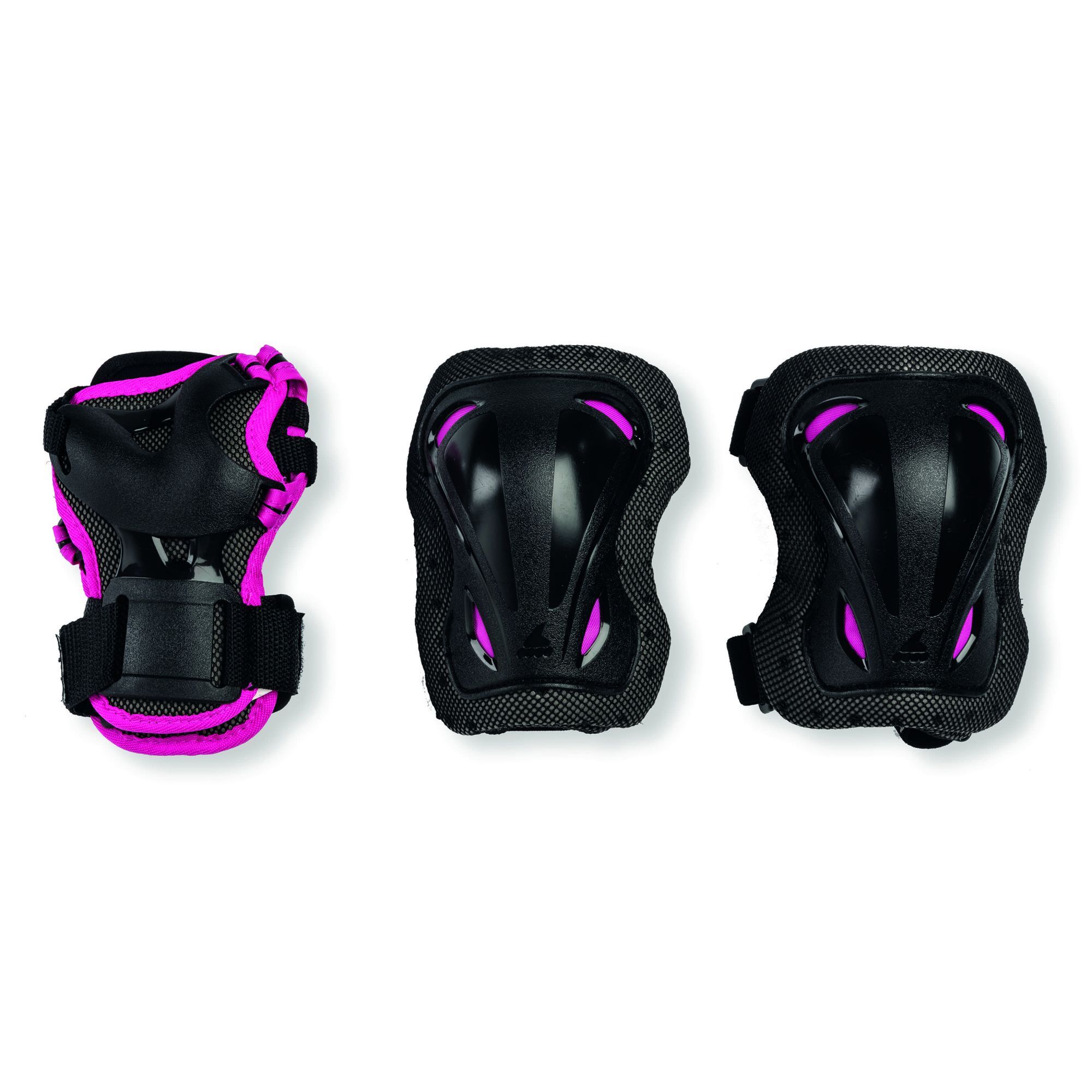 Set de Protection Skate Gear 3 Pack Junior - Noir / Rose