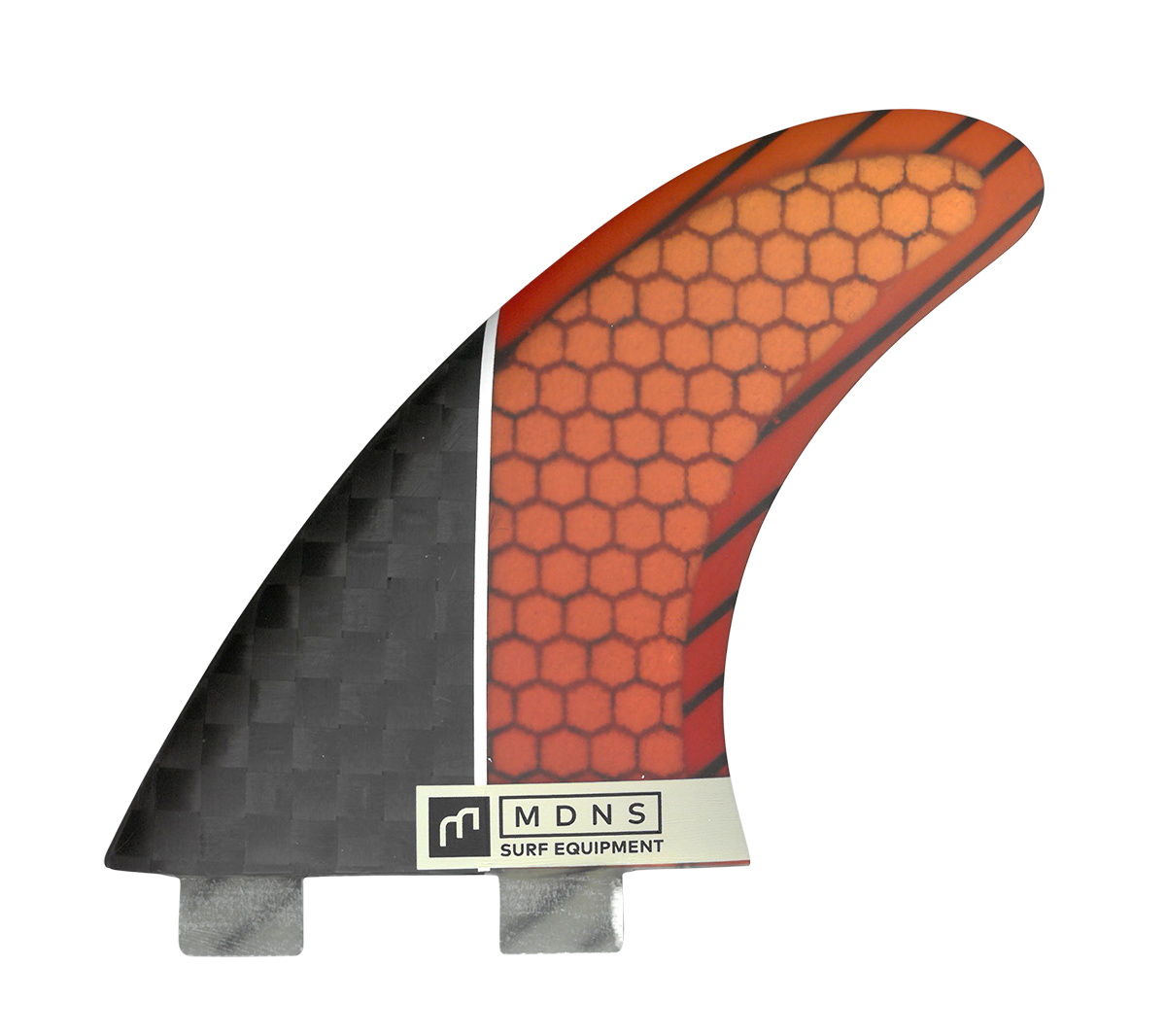 Dérive surf Thruster Pivot Honey Comb Carbon red orange - Madness FCS