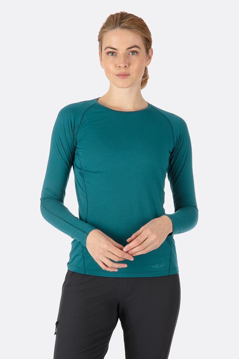 Tee Shirt Thermique Forge LS Tee Wmns - Aquamarine