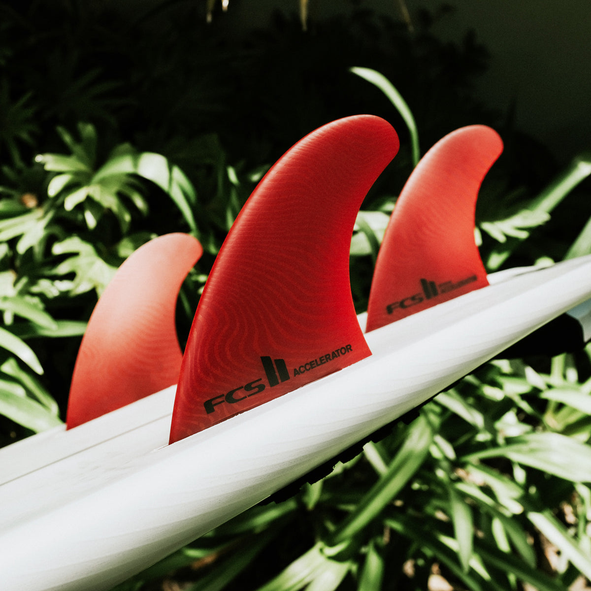 Aileron de Surf FCS II Accelerator Neo Glass Eco Tri Ailerons - Medium - Red