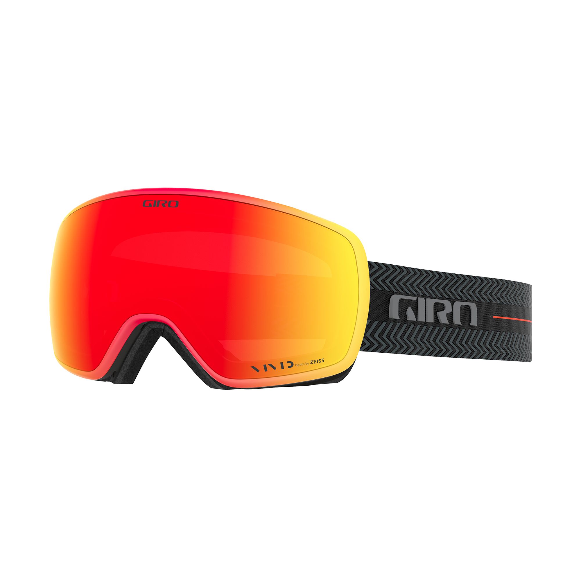 Masque de Ski Agent - Black Techline - Vivid Ember + Vivid Infrared