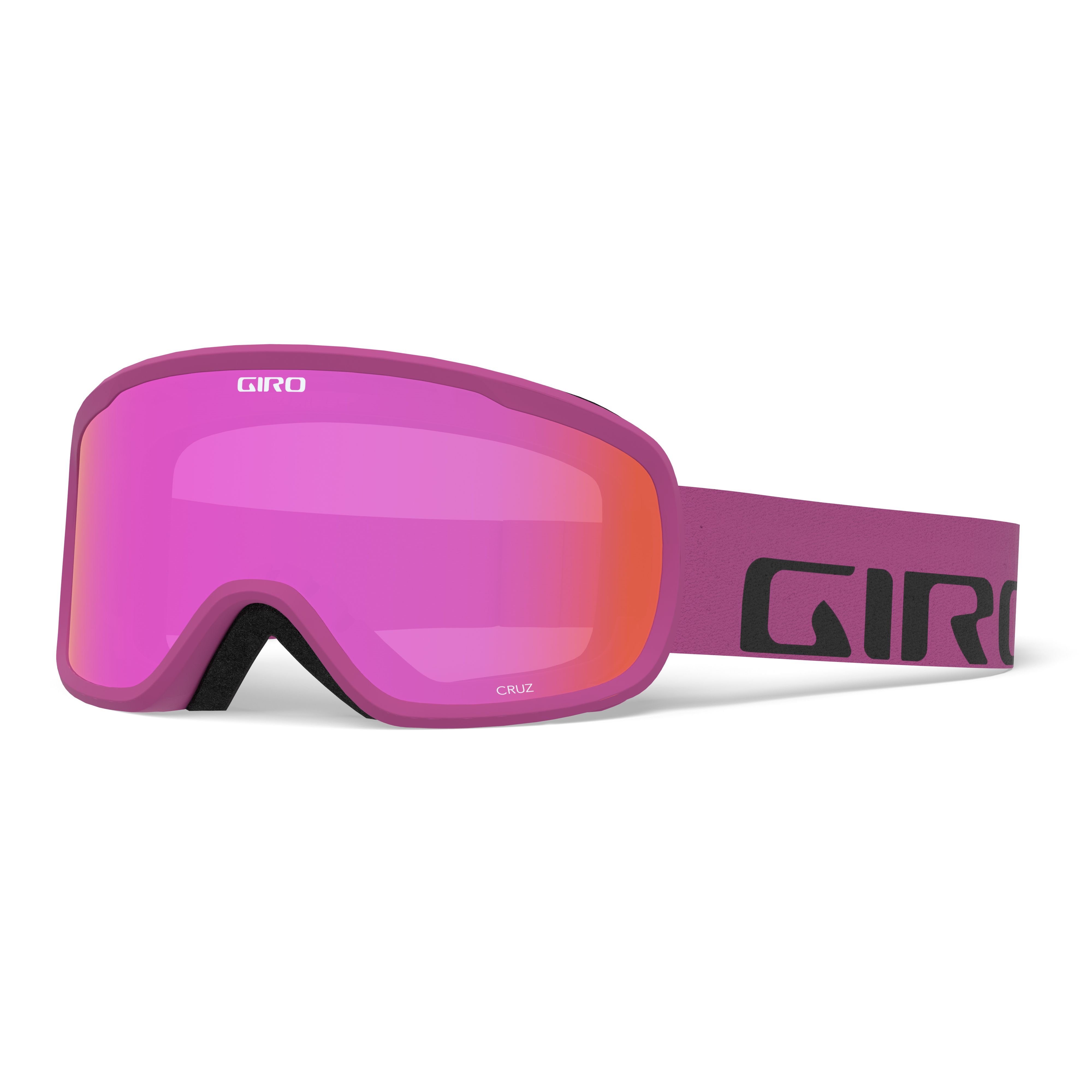 Masque de Ski Cruz - Berry Wordmark - Amber Pink