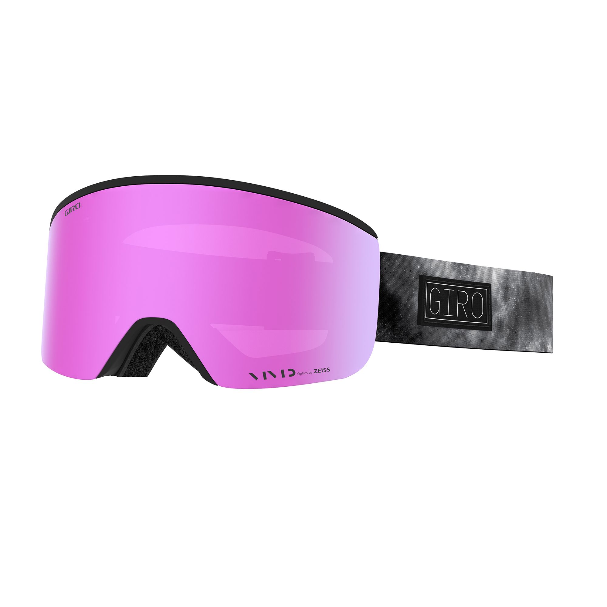 Masque de Ski Facet - Black White Cosmos - Vivid Pink