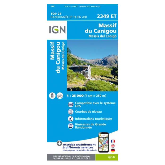 Carte 2349ET Massif-Du-Canigou