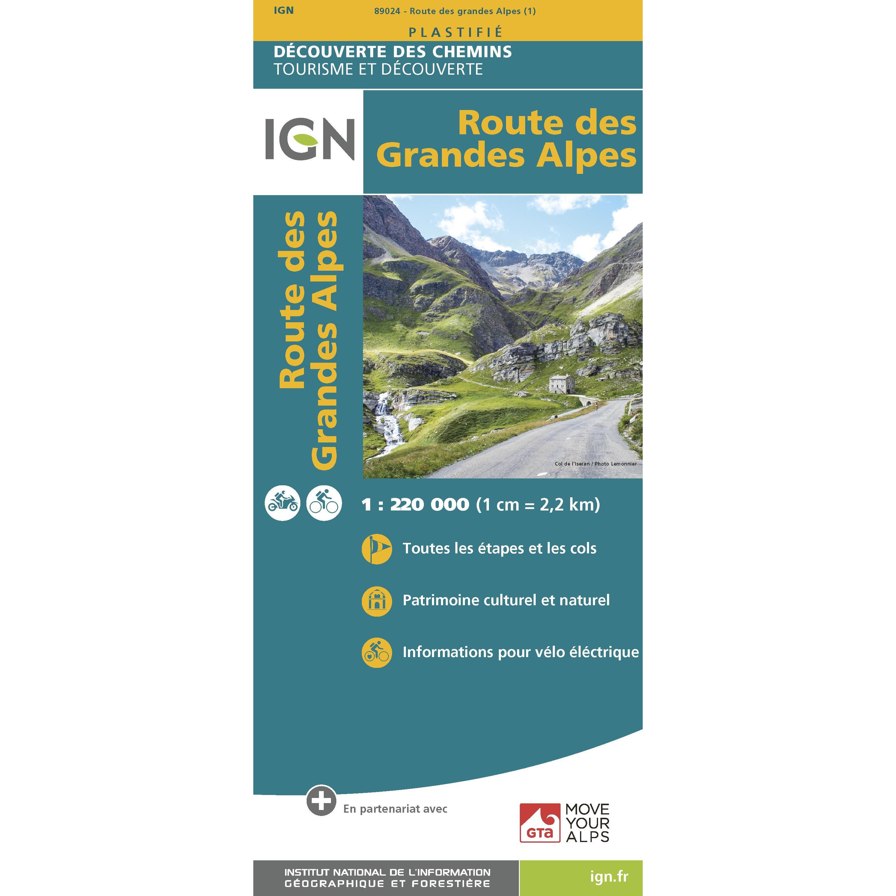 Carte 89025 - Routes des Grandes Alpes