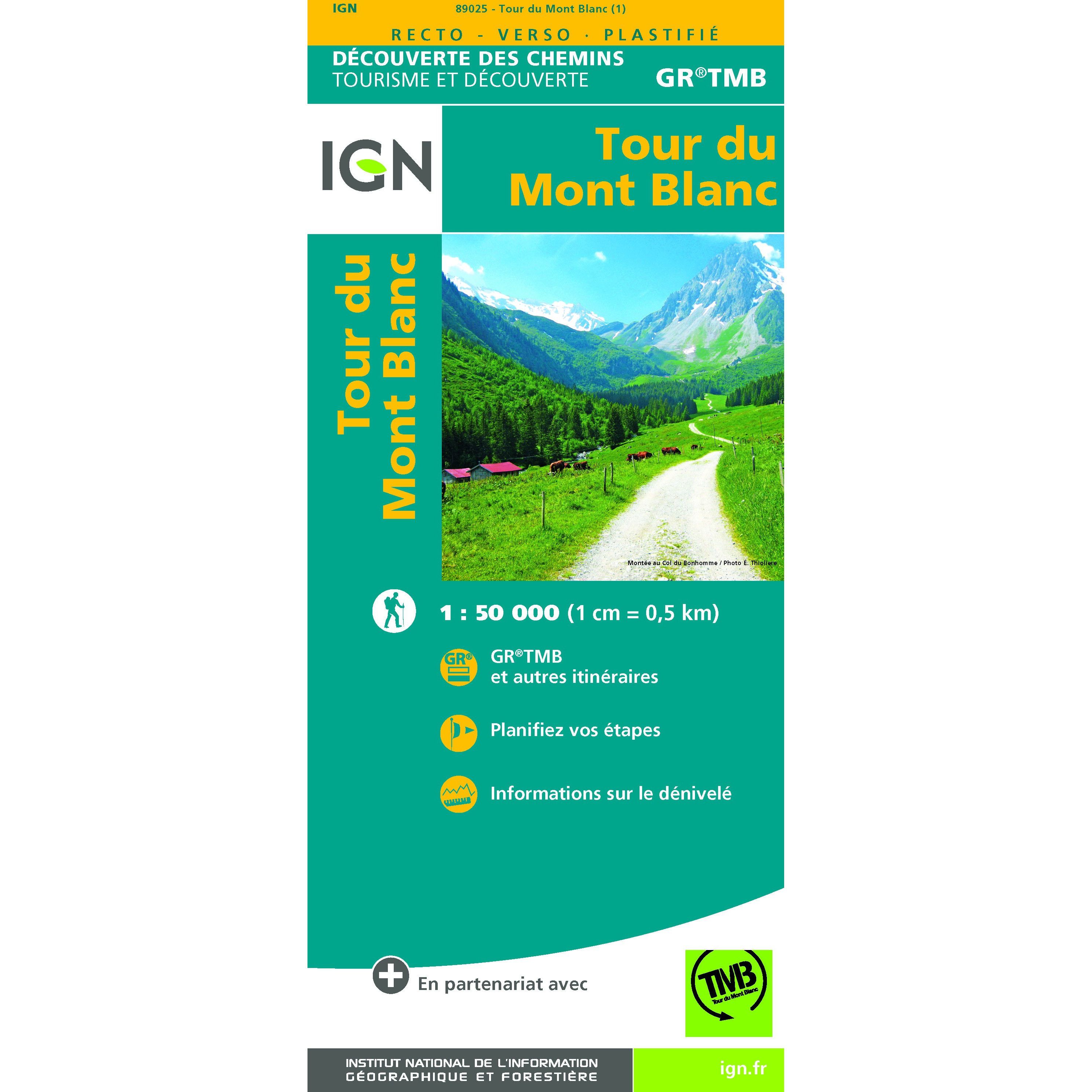 Carte 57612 - Tour du Mont-Blanc