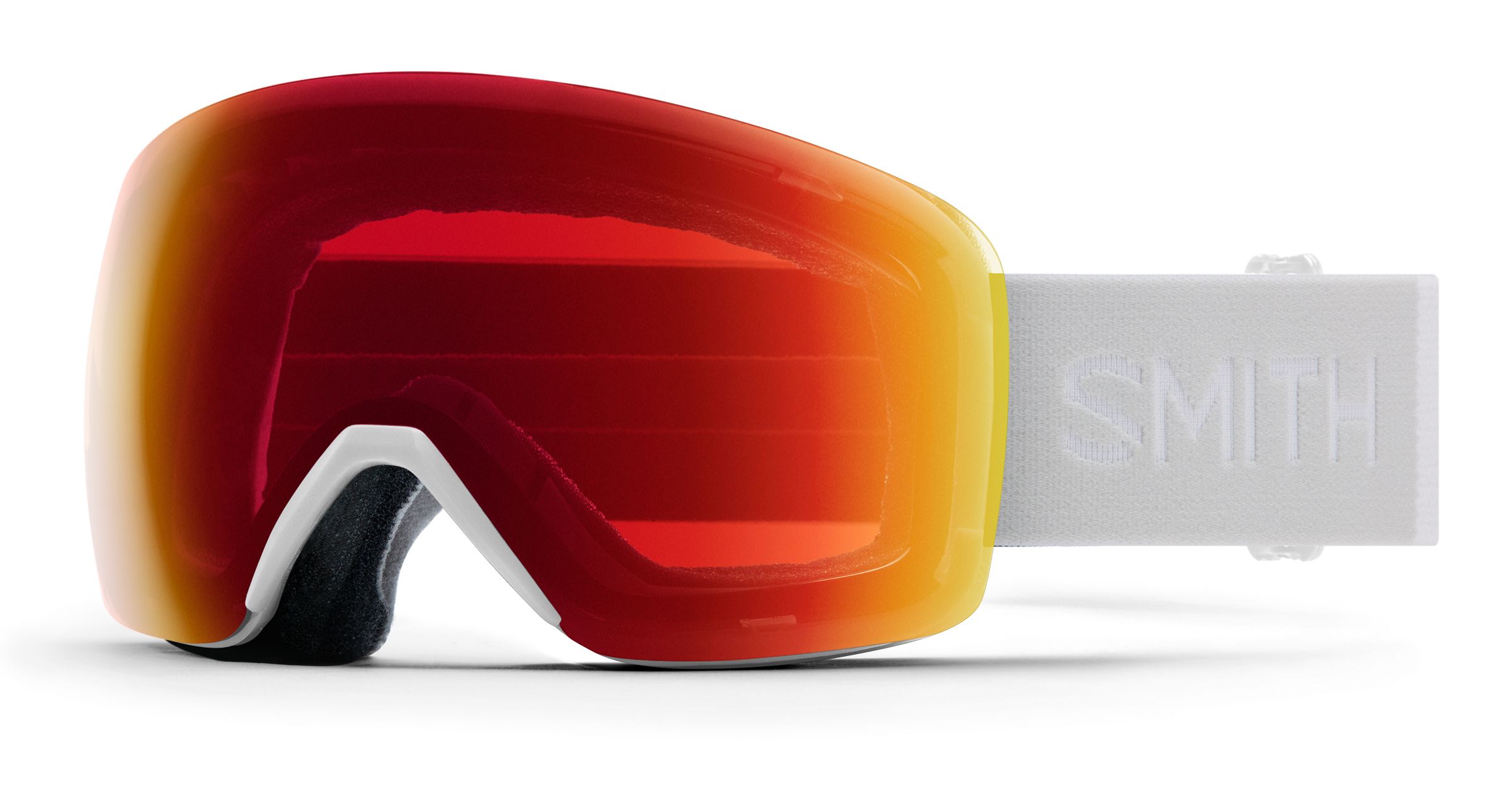 Masque de Ski Skyline - White Vapor - Chromapop Photocromic Red Mirror