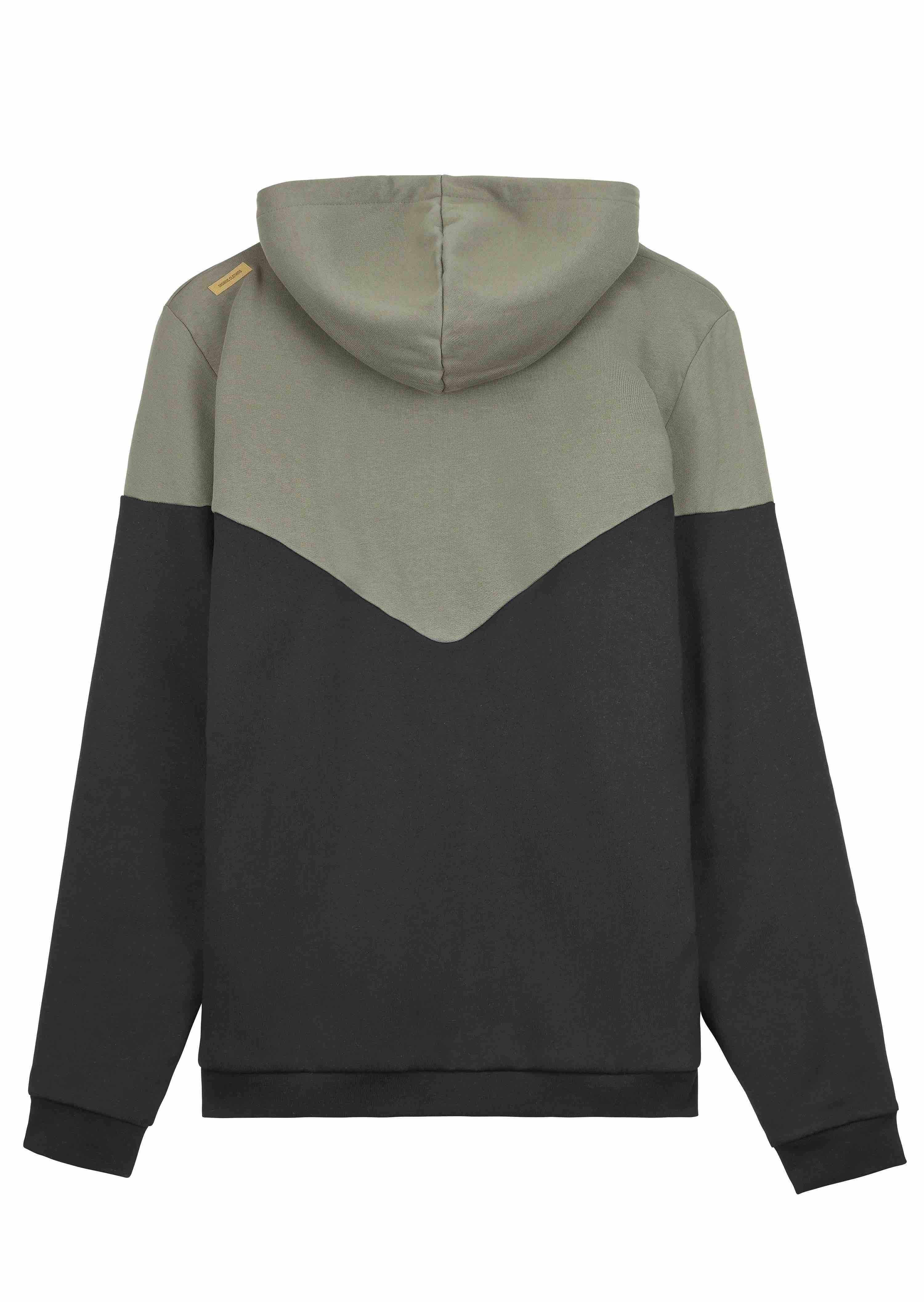 Basement plush zip hoodie - Dusty olive 