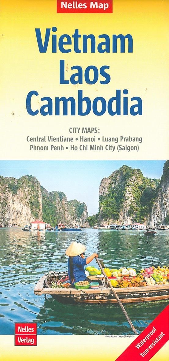 Guide pour le Vietnam/Laos/Cambodge au 1/1 500 00