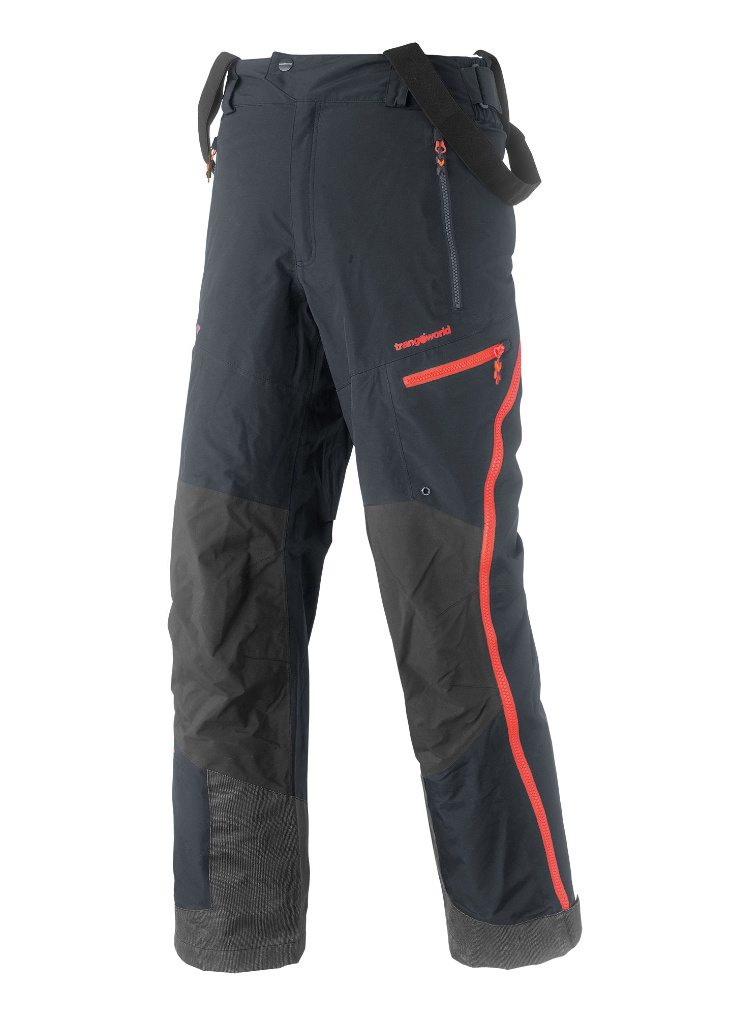 pantalon de randonnée noir trangoworld homme sports aventure
