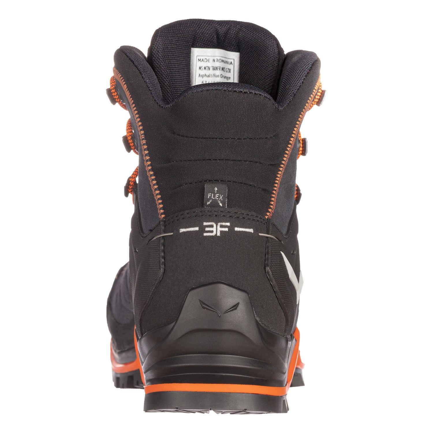 Chaussure de randonnée M's Mountain Trainer Mid GTX - Asphalt / Fluo Orange