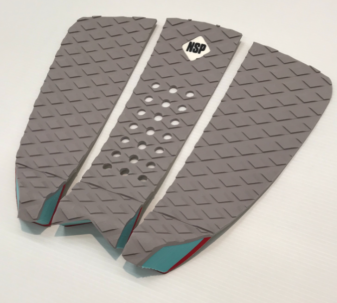 Pad de surf 3 pieces recycled traction gris