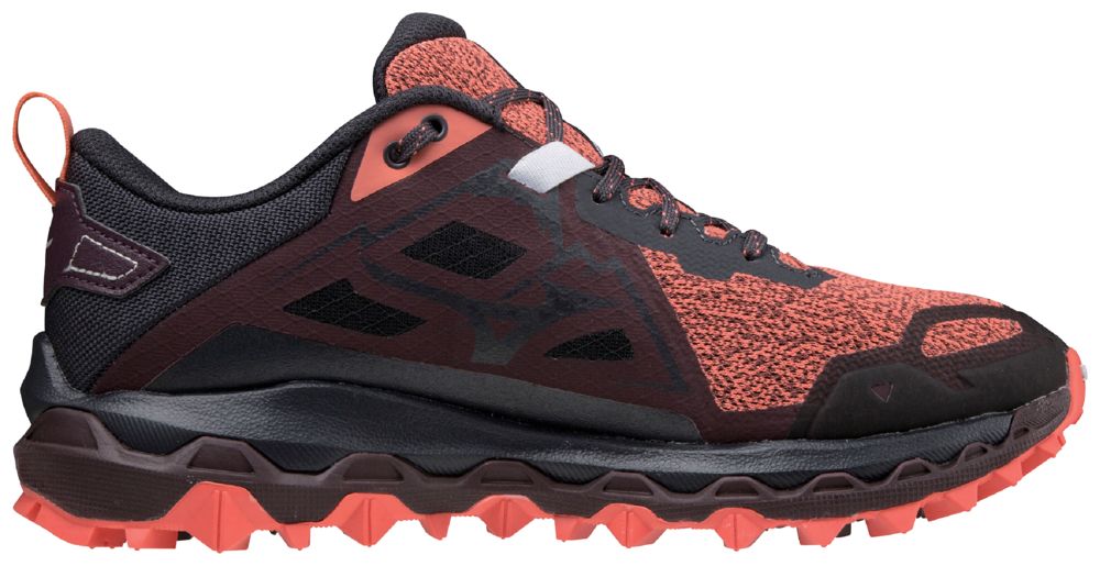 Chaussure de running Wave Mujin Wos - Living Coral / Obsidian / Fudge