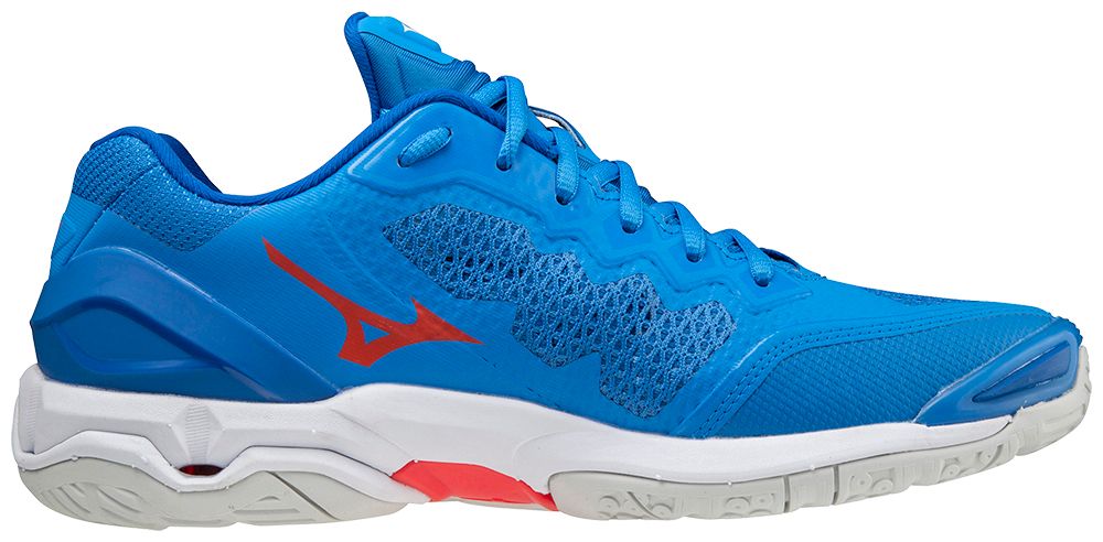 Chaussure de running Wave Stealth - French blue / White / Ignition red