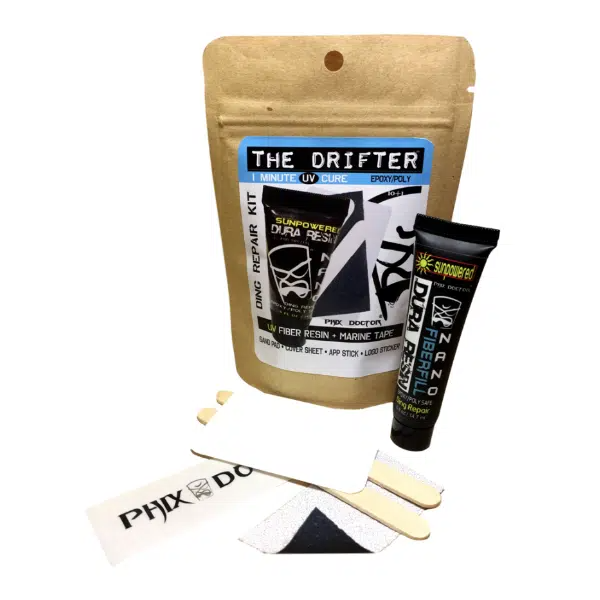 Kit de réparation Surf The Drifter - Mini Travel Kit - Epoxy & Polyester - Sunpowered