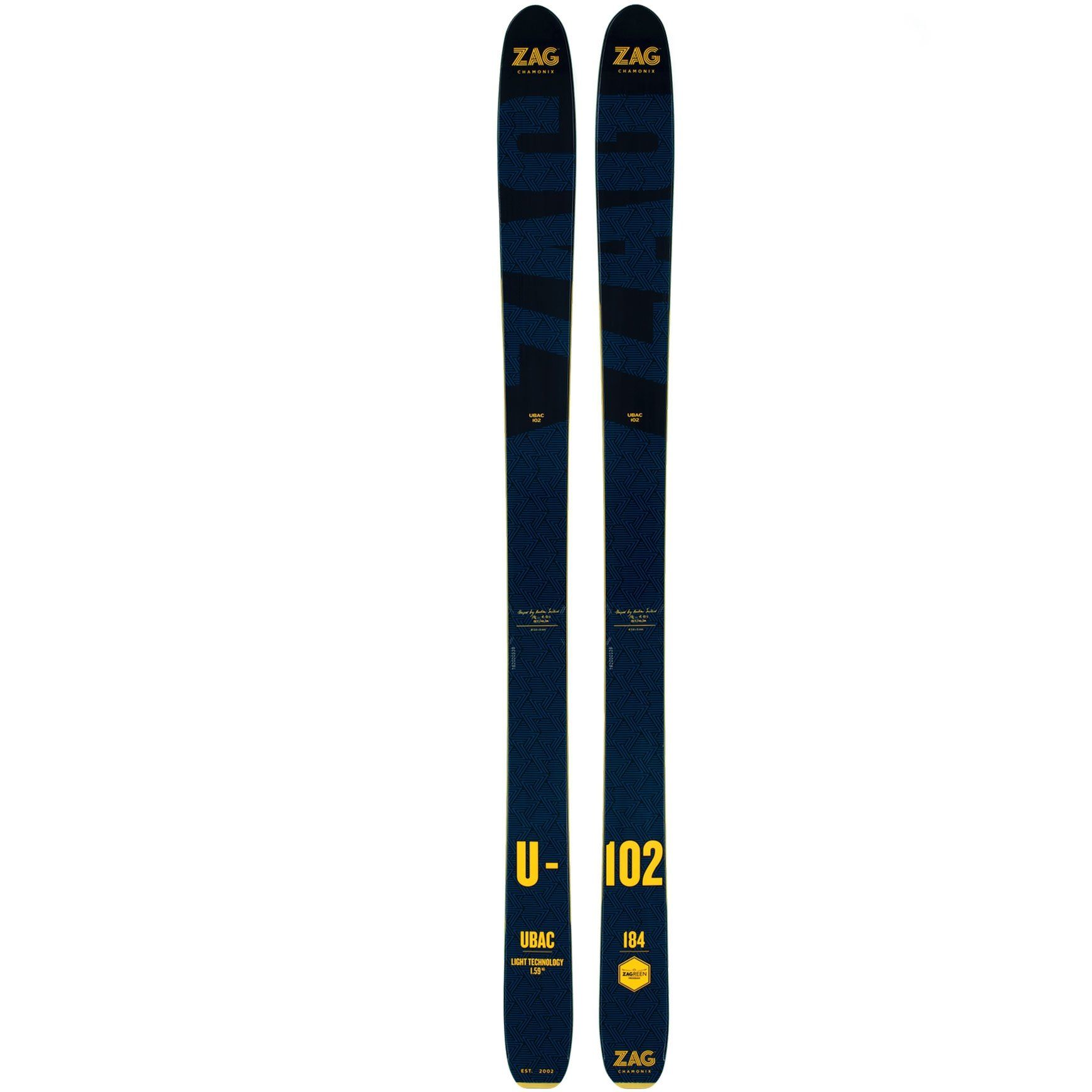 Pack Ski UBAC 102 2021 + Fixations