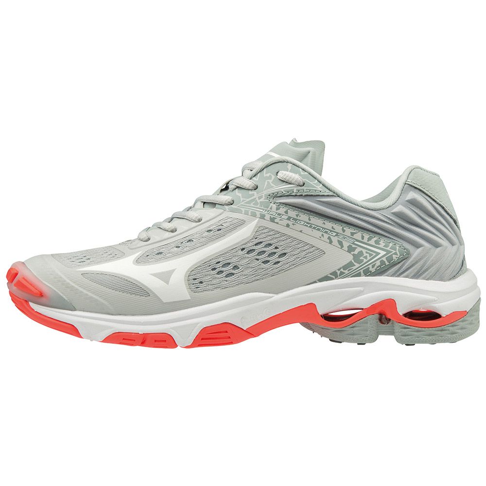 Chaussure de Volley Wave Lightning Wave Z5 - Glacier Gray White Fiery Coral