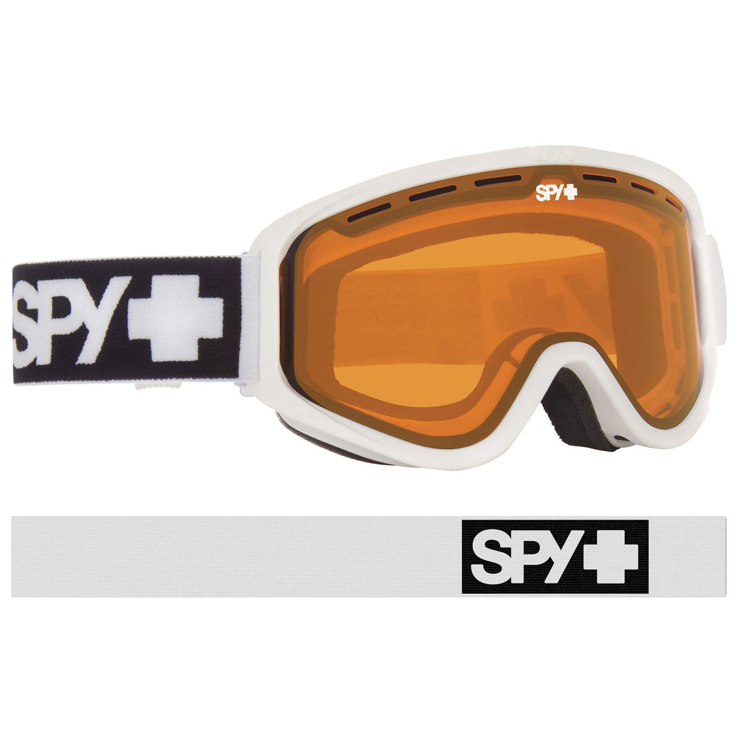 Masque de Ski Woot Matte White - Bronze Silver Spectra + Persimmon
