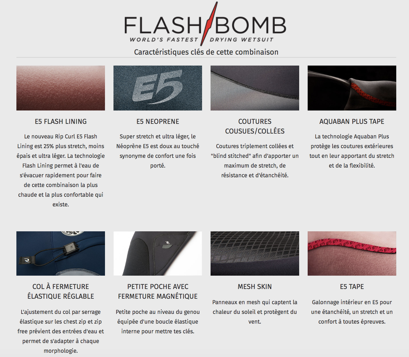 Combinaison Flashbomb Details